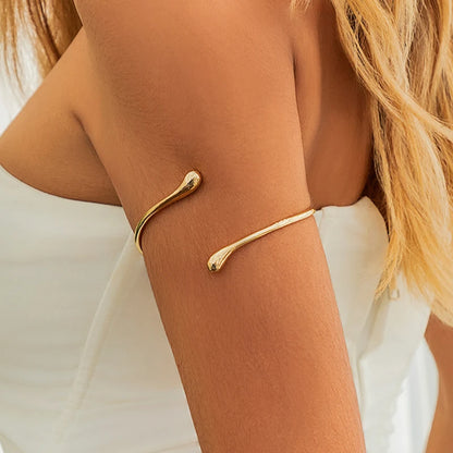 DANA Water Drop Open Cuff Arm Bracelet