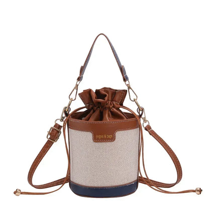 Cylinder PU Leather Crossbody Bag