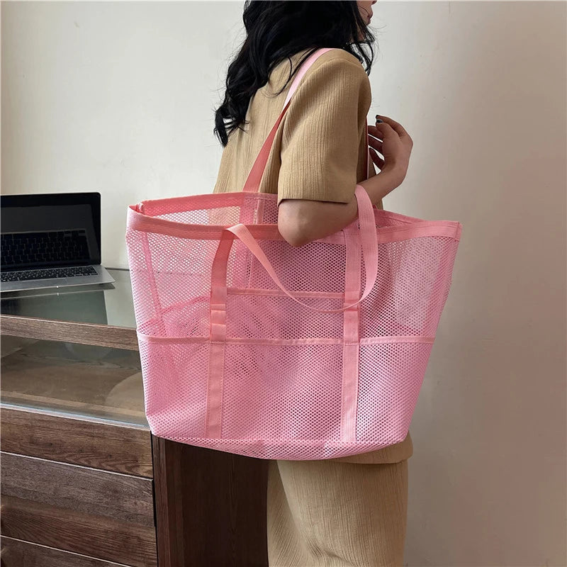 Portable Mesh Beach Bag