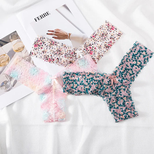 ruffles Underwear Invisible Seamless  G-String Lingerie