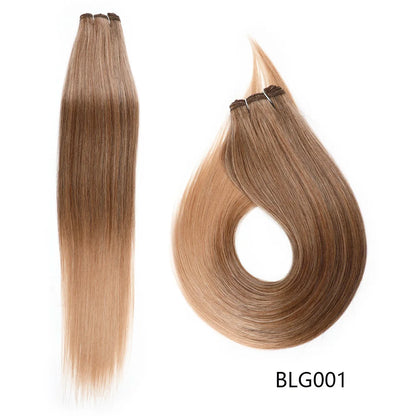 Bone Straight Hair Extensions Brown Color