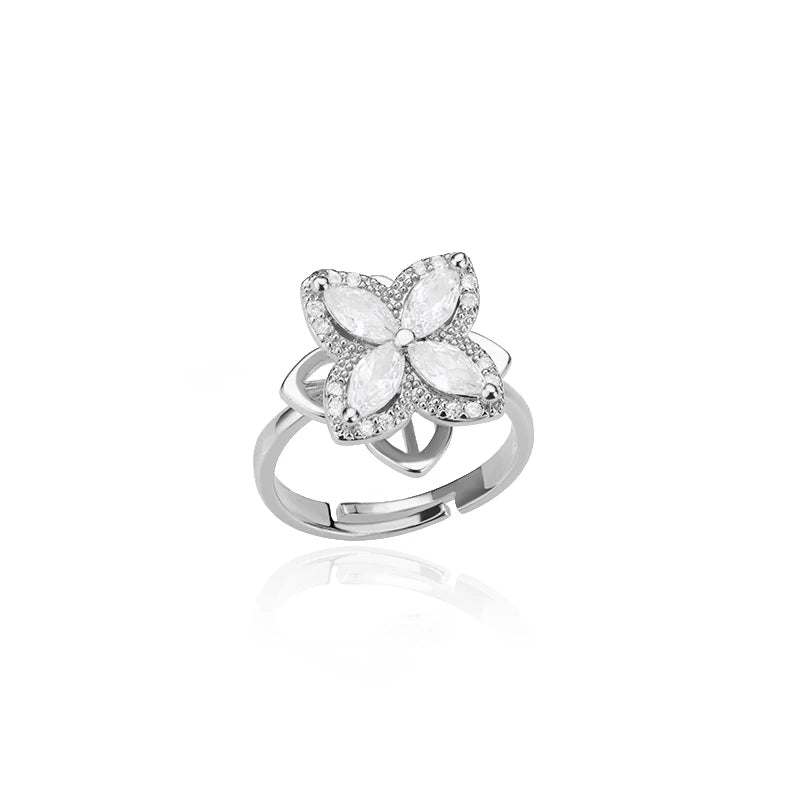 DANA Zircon Four Leaf Clover Rings