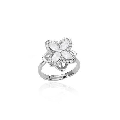 DANA Zircon Four Leaf Clover Rings
