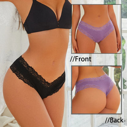Perspective Lace Panties Sexy Low Rise Brazilian G-String Lingerie