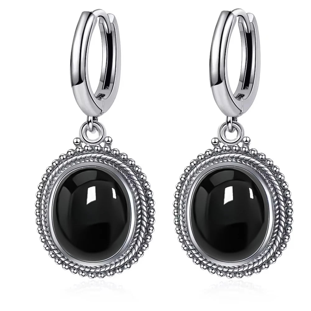 925 Sterling Silver Natural Labradorite Earrings