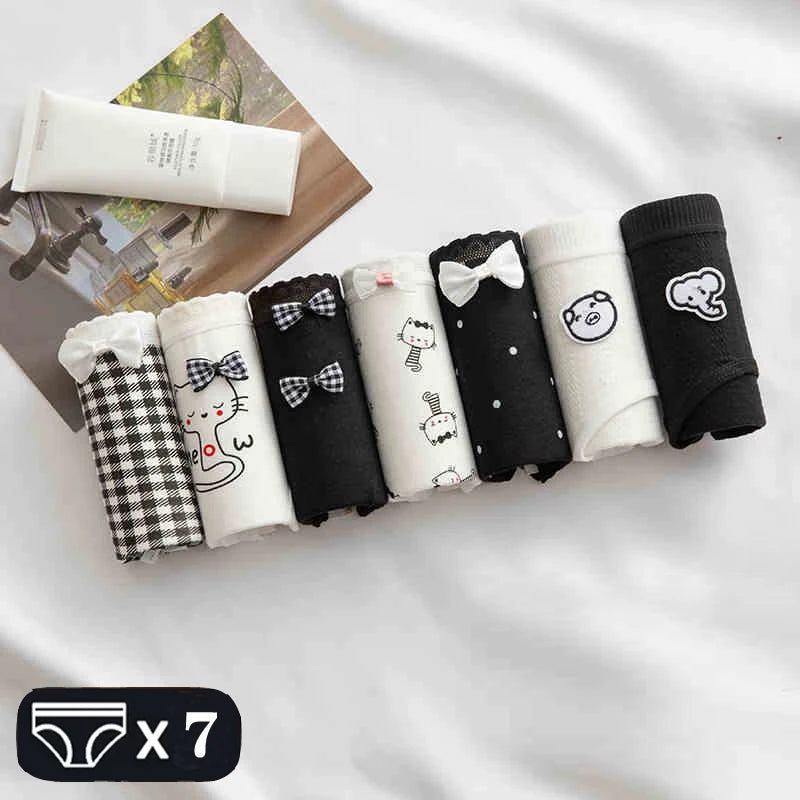 Soft Cotton Underwear Sexy Mid Waist Lingerie