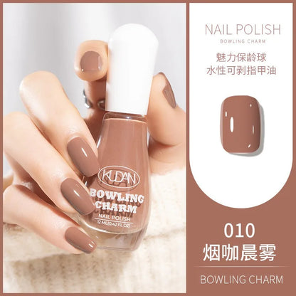 40 Colors Nail Polish Water-based Quick Drying Tearable Nail Art