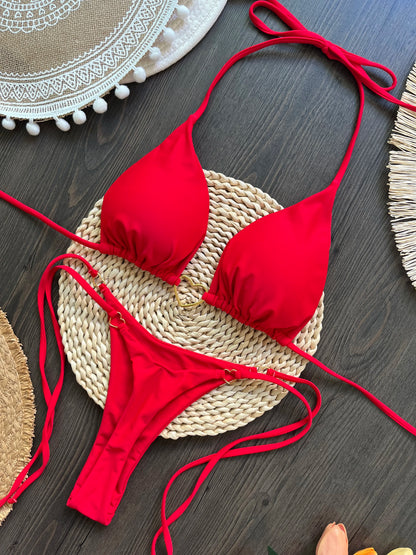 Sexy Halter Bikini Swimsuit  Brazilian Set