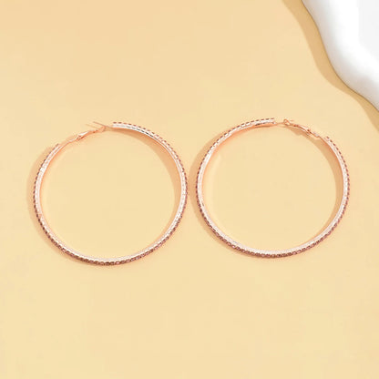 Circle earrings metal earrings