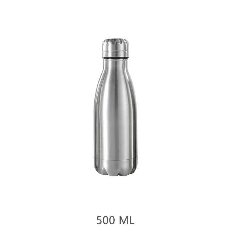 Stainless Steel Water 1 Liter  500 750 1000ml Bottles
