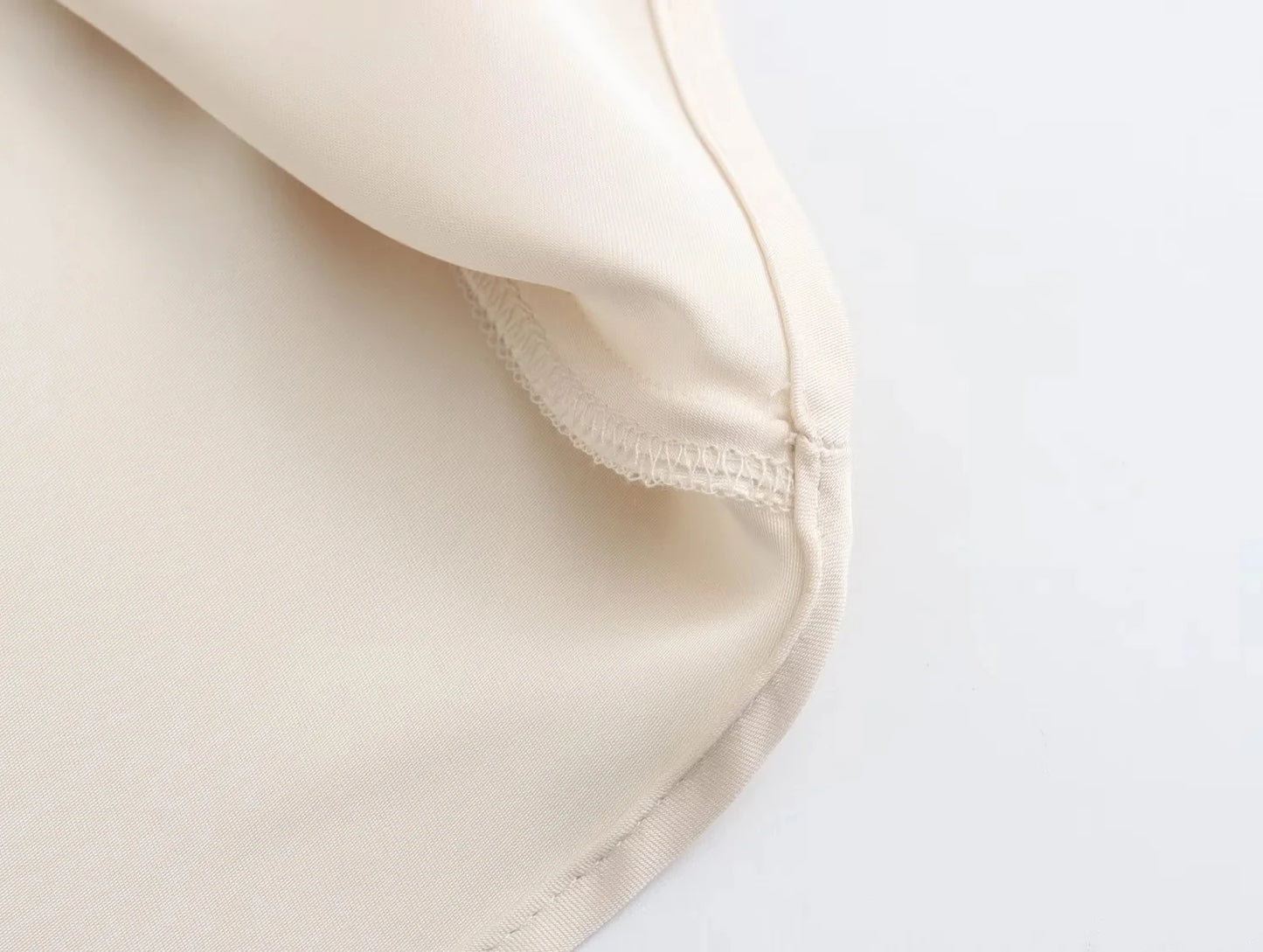 Faldas largas informales de satén de talle alto