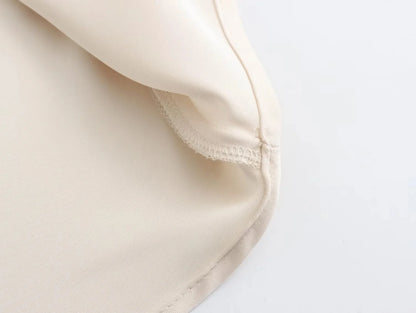 Faldas largas informales de satén de talle alto