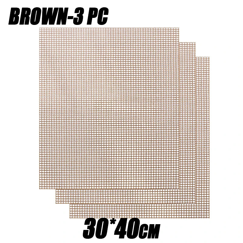 Barbecue Mats Barbecue Grill Mesh High Temperature Resistant Cuttable