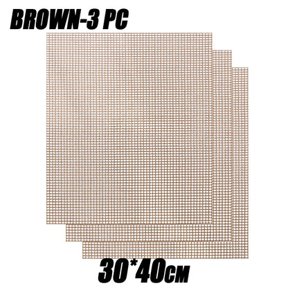 Barbecue Mats Barbecue Grill Mesh High Temperature Resistant Cuttable
