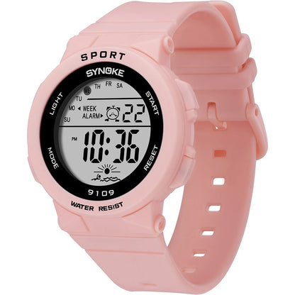 50M Waterproof Silicone Student Digital Watches