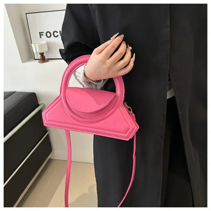 Pu Leather Elegant Tote Versatile Vintage Small Square Bag