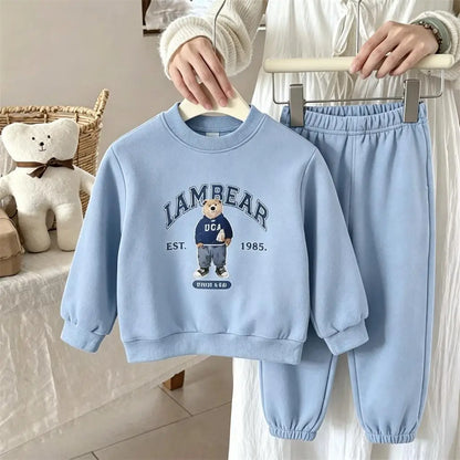 Child Cartoon Spring Autumn Long-sleeved Tracksuits Lovely Pullovers 2pcs