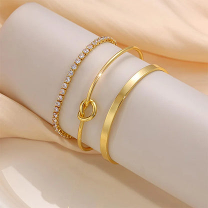 Zircon Chain Bangles Bracelets