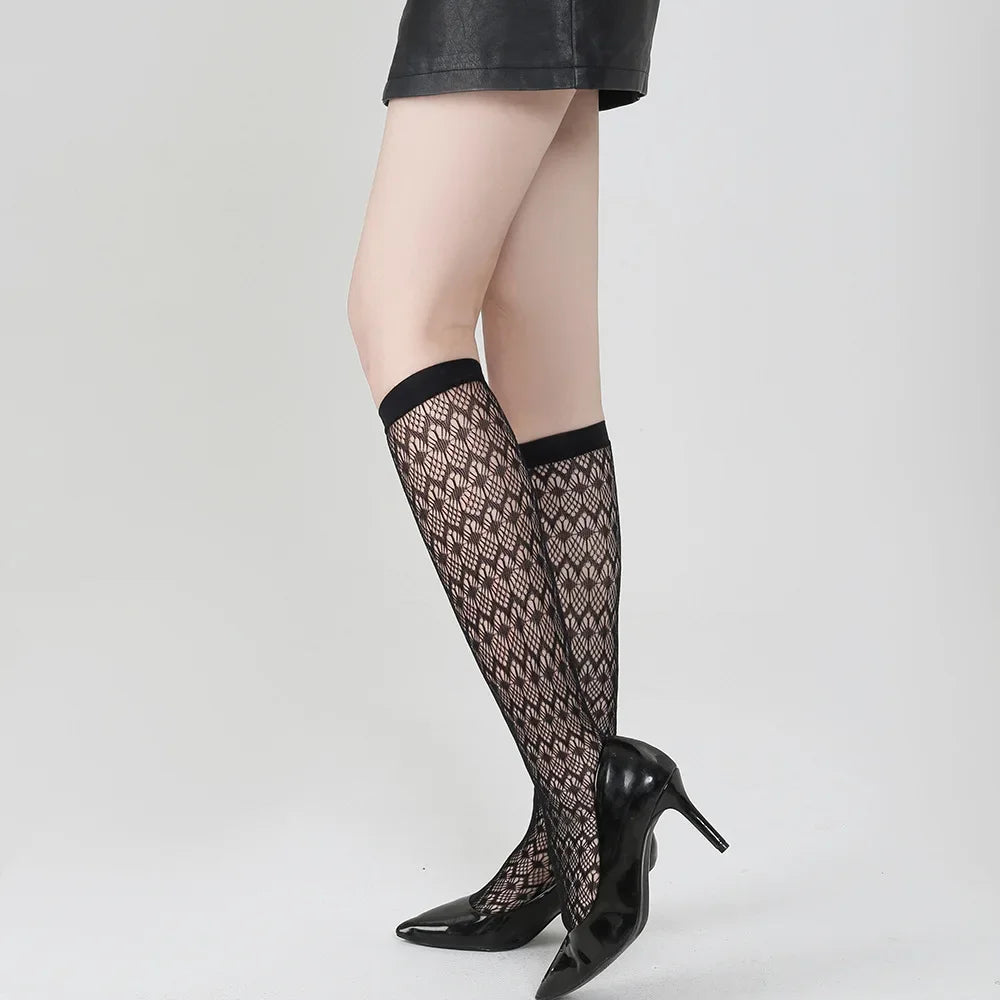 Sexy Fishnet Transparent Knee High Socks