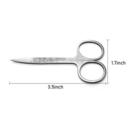 Stainless Steel Small Nail Tools Eyebrow Nose Hair Scissors