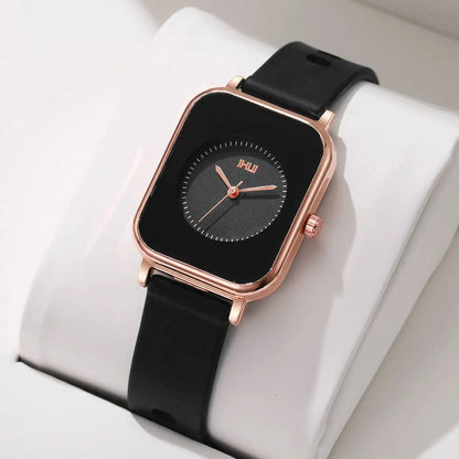 Reloj deportivo informal de cuarzo rectangular