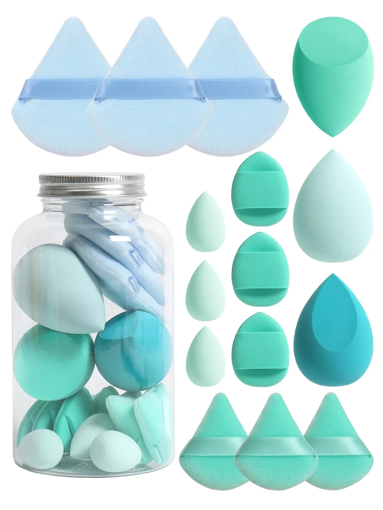 Spring 15 Cans,3 Loose Powder Puffs