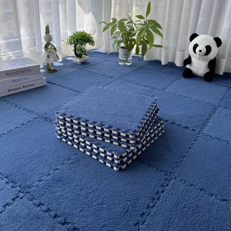 Soft Plush Foam Puzzle Mat Carpet Floor Rug Baby Play Mat