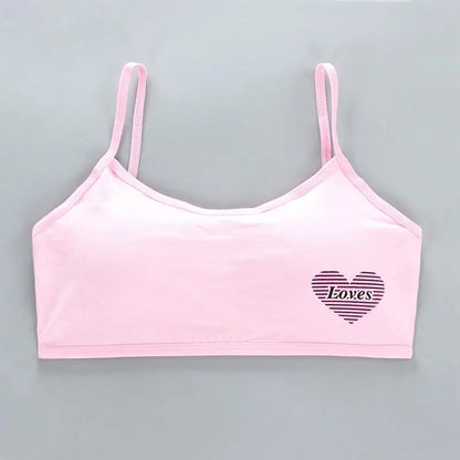 1pc Teenage Girls Tops Cotton Soft Underwear