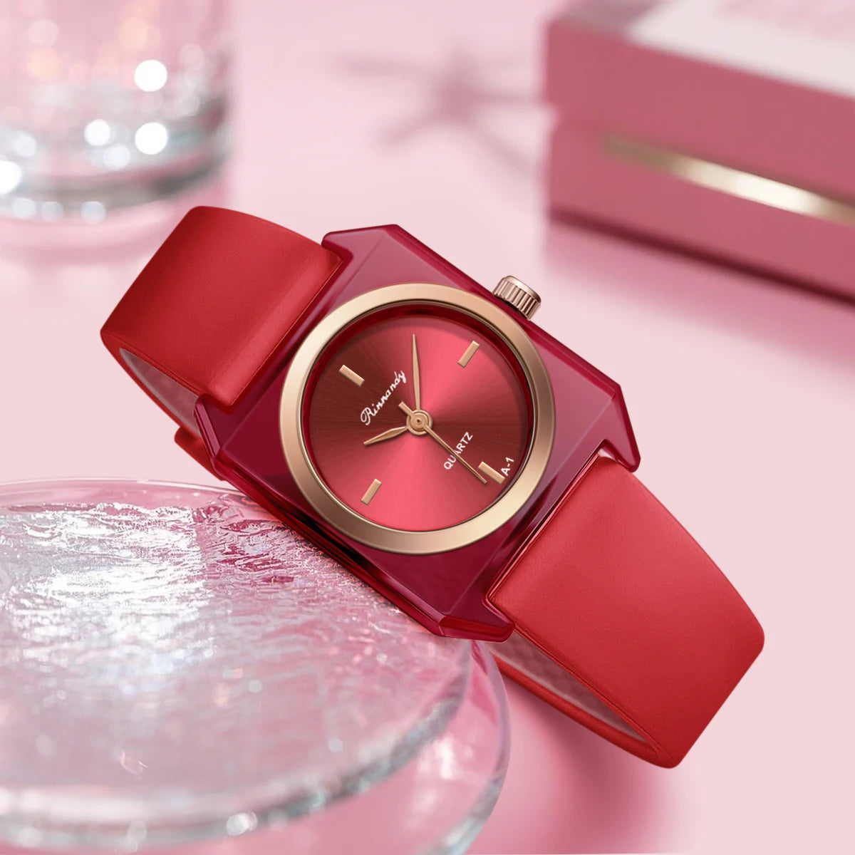 Silicone Strap Quartz Clock Wristwatch