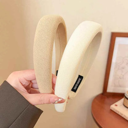 1/2/3/5pcs Wild Solid Color Sponge Headband