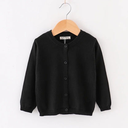 Spring Autumn Toddler Knit Cardigan Baby Soft Knitted Sweater Coat