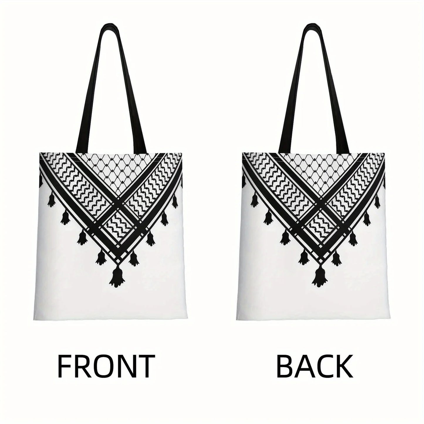 Polyester Keffiyeh Scarf Tote Bag
