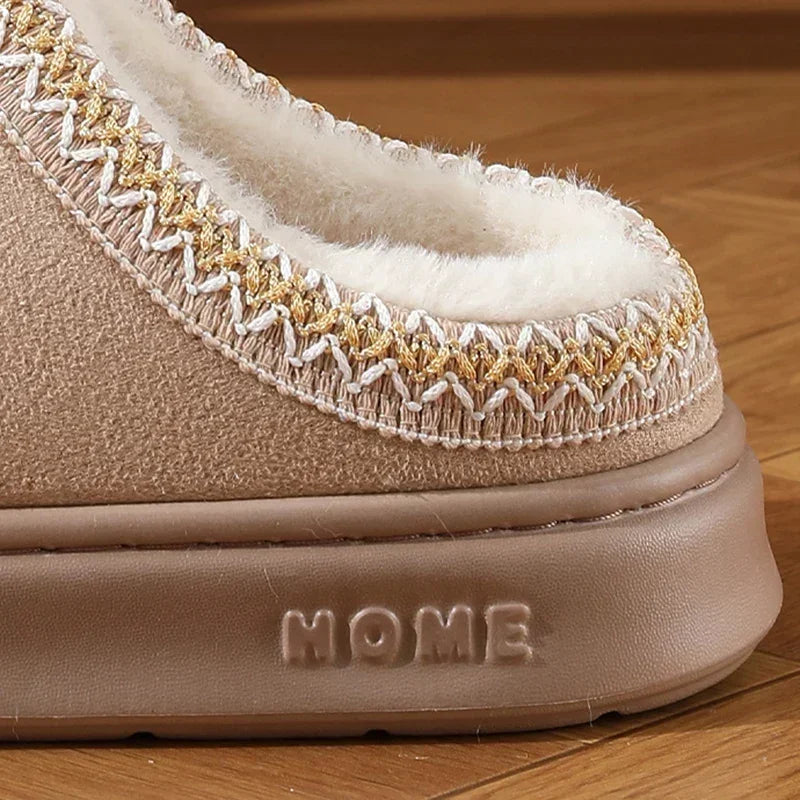 Winter Soft Platform Slippers