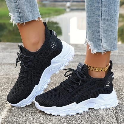 Breathable Knit Soft Sole Walking Sneakers