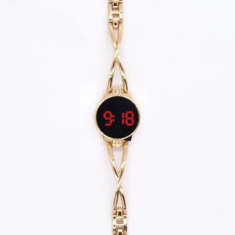 LED Touch Screen Steel Electronic Watch