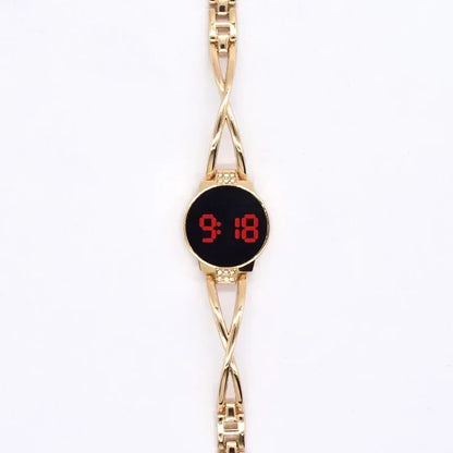 LED Touch Screen Steel Electronic Watch