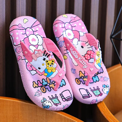 Hellokittys Kawaii Cartoon Flip Flops Slippers
