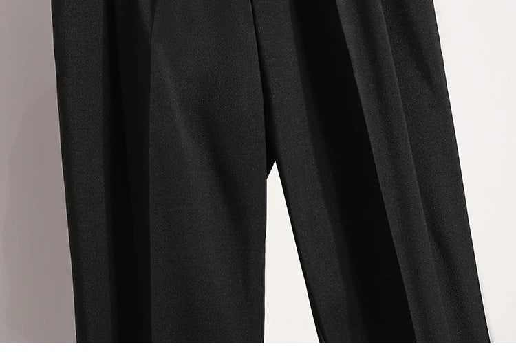 Korean High Waist Suit Casual Trousers