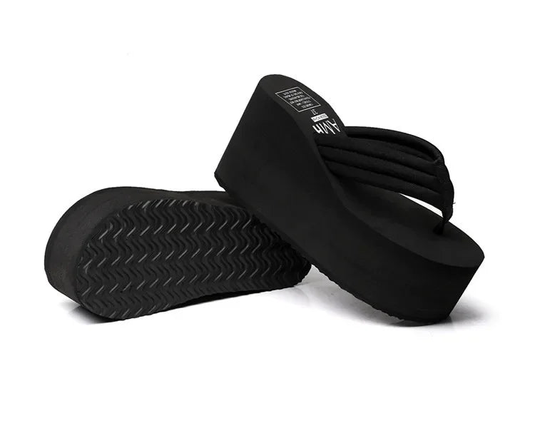 Flip Flops Thick Bottom Wedges Slippers