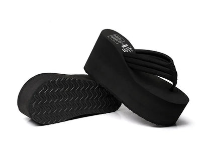 Flip Flops Thick Bottom Wedges Slippers