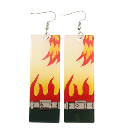 Acrylic Demon Drop Long Earrings