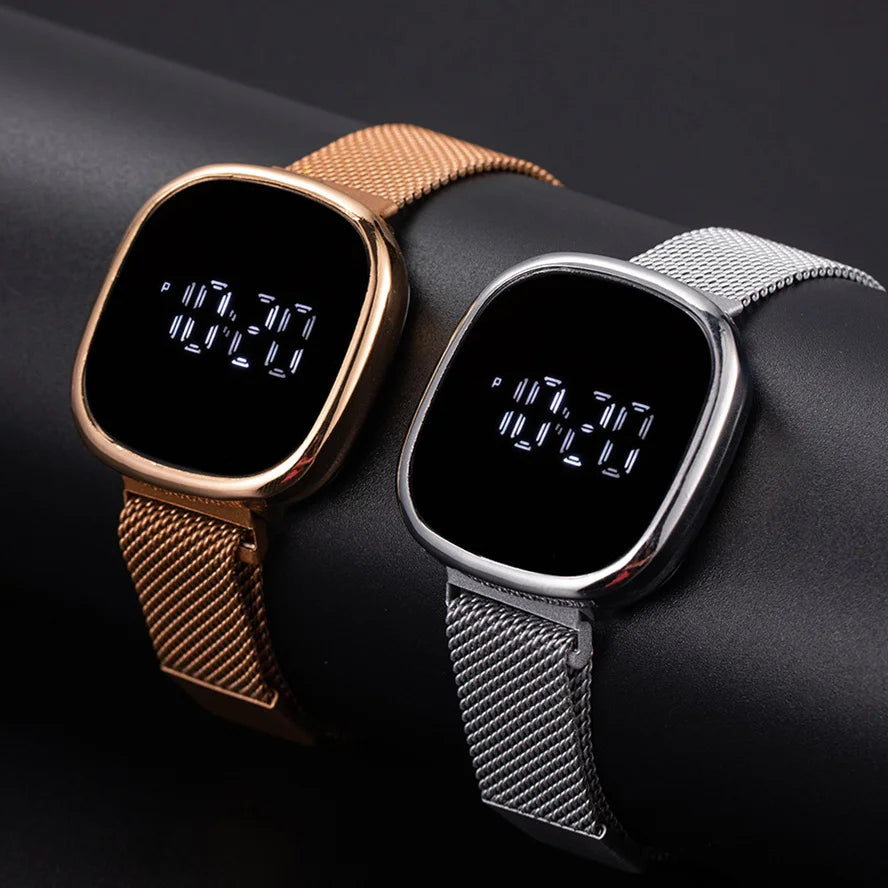 Steel LED Digital Electronic Wristwatch