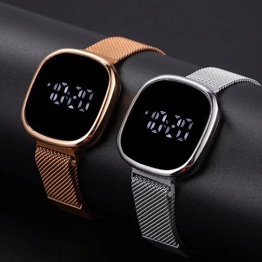 Steel LED Digital Electronic Wristwatch