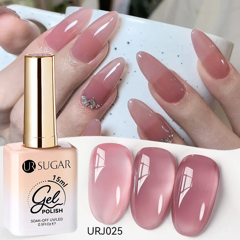 SUGAR Jelly Milky White Translucent Gel Polish