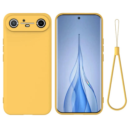 Silicone Case For Tecno Pova Slim 5G Spark Slim 4G Lanyard Case Skin-feel Ultra-thin Soft Anti-fall Cover For Tecno Spark Slim