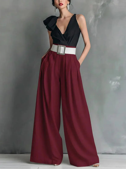 High-Waist Loose Casual Pants