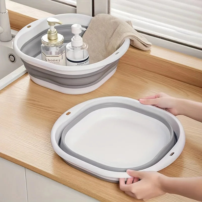 3 Pack Collapsible Tub Wash Basin Laundry Baskets