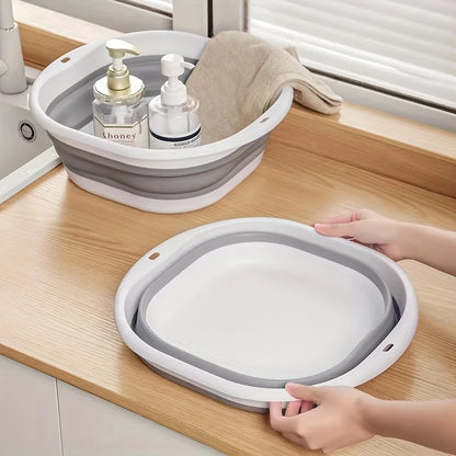 3 Pack Collapsible Tub Wash Basin Laundry Baskets