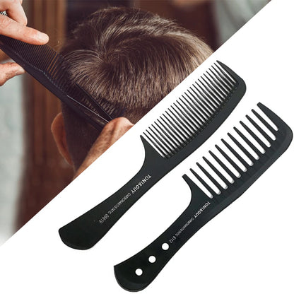 Black Flattop Hair Cutting Comb Hair Brush