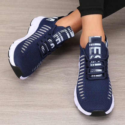 Mesh Lightweight Jogging Walking Flat Sneakers